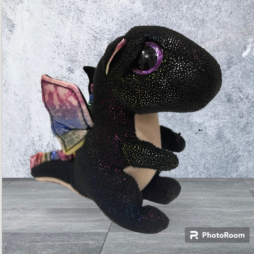 Ty Beanie Boos - ANORA the Black Dragon 6 Inch Vintage Rare